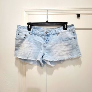 Wet Seal Light Wash Jean Shorts